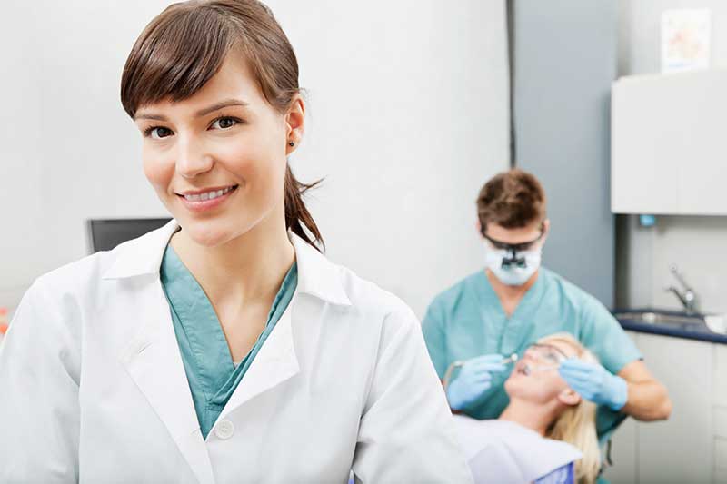 Dentist smiling at dentistry